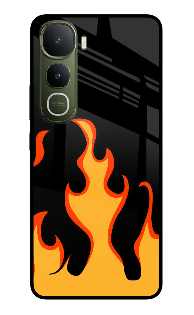 Fired Up – Black Vivo Y400 5G Glass Case