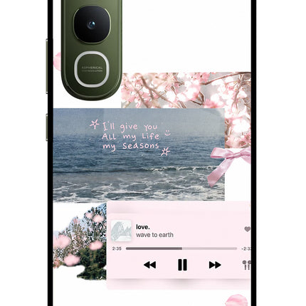 Wave to earth Vivo Y400 5G Glass Case