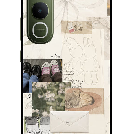 Soft Aesthetic Vivo Y400 5G Glass Case