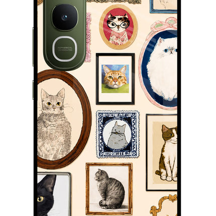 Mirror Cats Vivo Y400 5G Glass Case