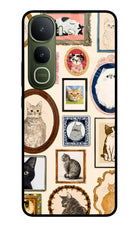 Mirror Cats Vivo Y400 5G Glass Case