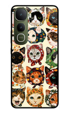 Cool Cat Vivo Y400 5G Glass Case