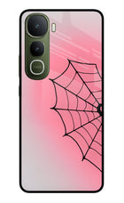 Pink Web Vivo Y400 5G Glass Case