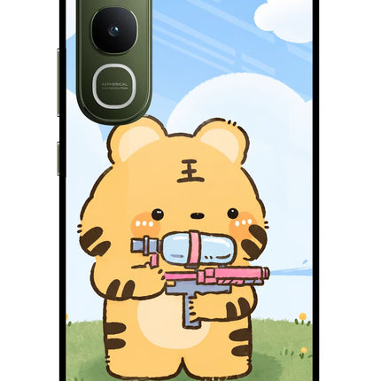 Tiger Treat Vivo Y400 5G Glass Case