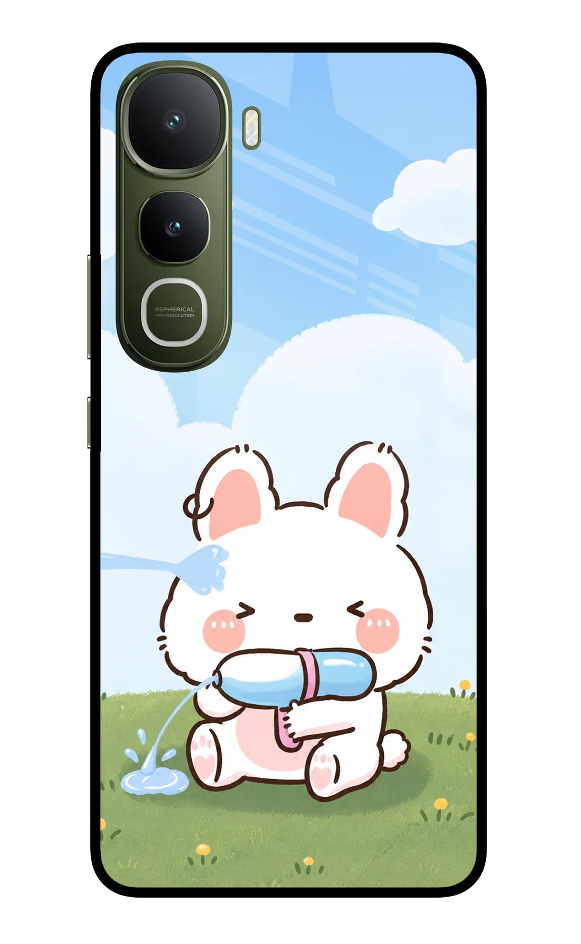 Bunny Treat Vivo Y400 5G Glass Case