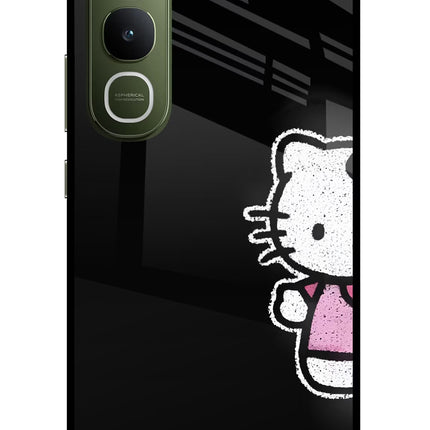 Kitty Charm Vivo Y400 5G Glass Case
