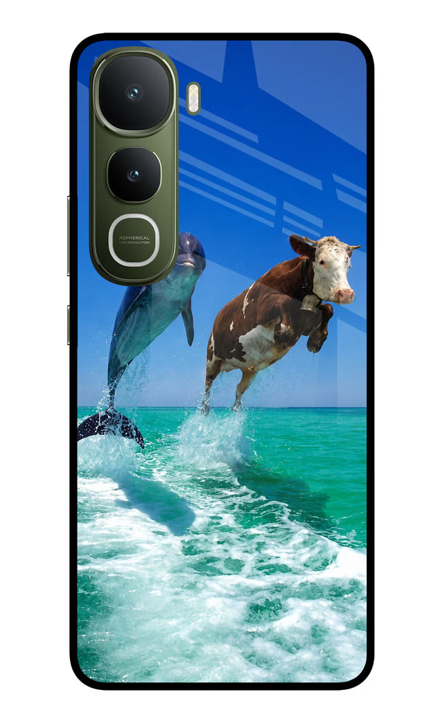 Dolphin vs Cow Vivo Y400 5G Glass Case
