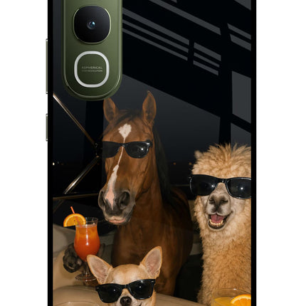 Party Squad Vivo Y400 5G Glass Case
