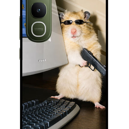 Hacker Hamster Vivo Y400 5G Glass Case