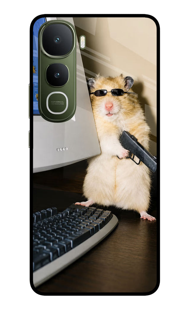 Hacker Hamster Vivo Y400 5G Glass Case