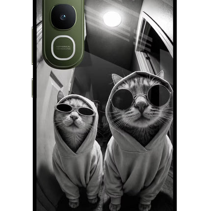 Hood Cats Vivo Y400 5G Glass Case