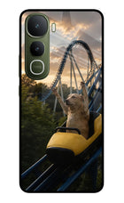 Rollercoaster Dog Vivo Y400 5G Glass Case