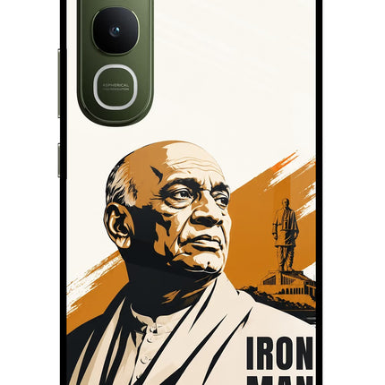 Sardar Patel Iron Will Vivo Y400 5G Glass Case Back Cover by Casekaro