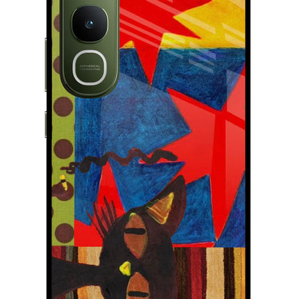 Pop Cat Vivo Y400 5G Glass Case