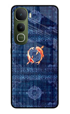 Koi Blue Vivo Y400 5G Glass Case