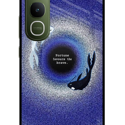 Dark Koi Vivo Y400 5G Glass Case