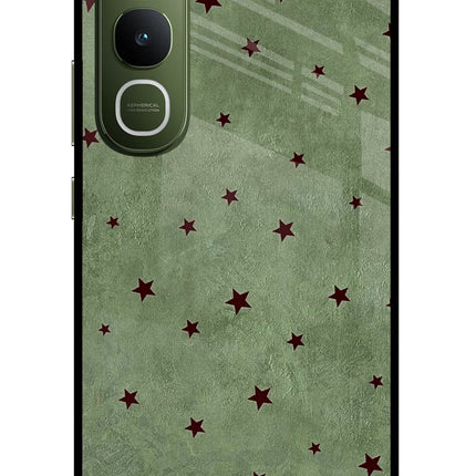 Green Stars Vivo Y400 5G Glass Case