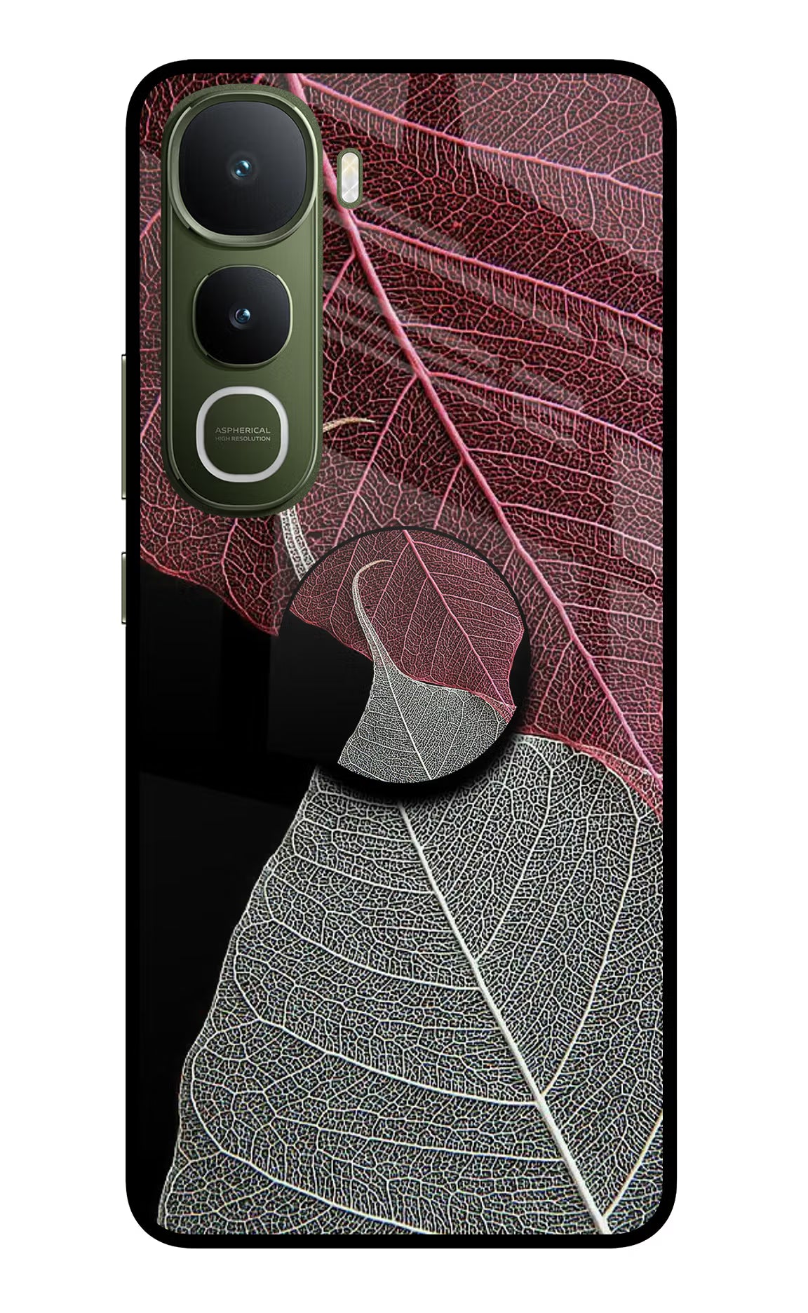 Leaf Pattern Vivo Y400 5G Pop Case by Casekaro