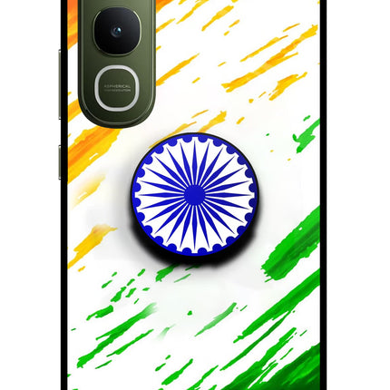 Indian Flag Ashoka Chakra Vivo Y400 5G Pop Case by Casekaro