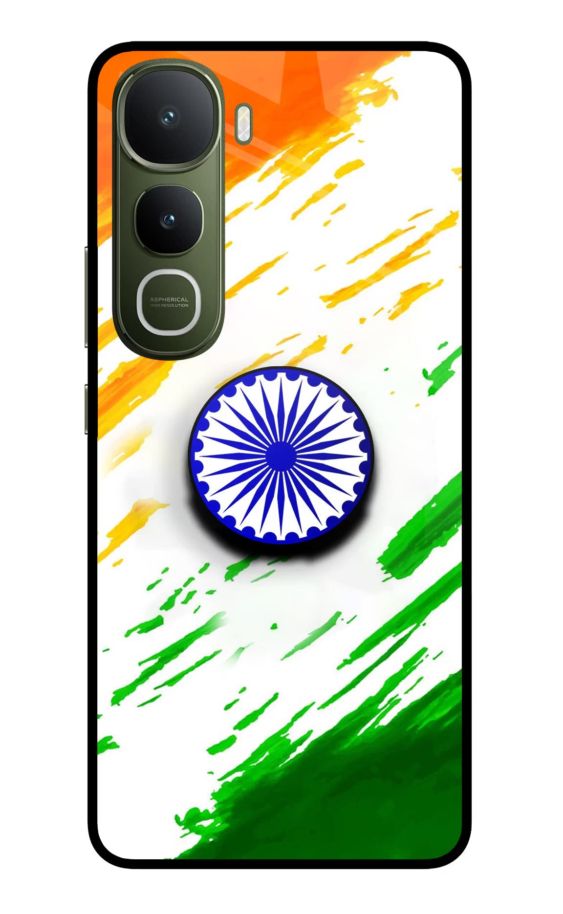 Indian Flag Ashoka Chakra Vivo Y400 5G Pop Case by Casekaro