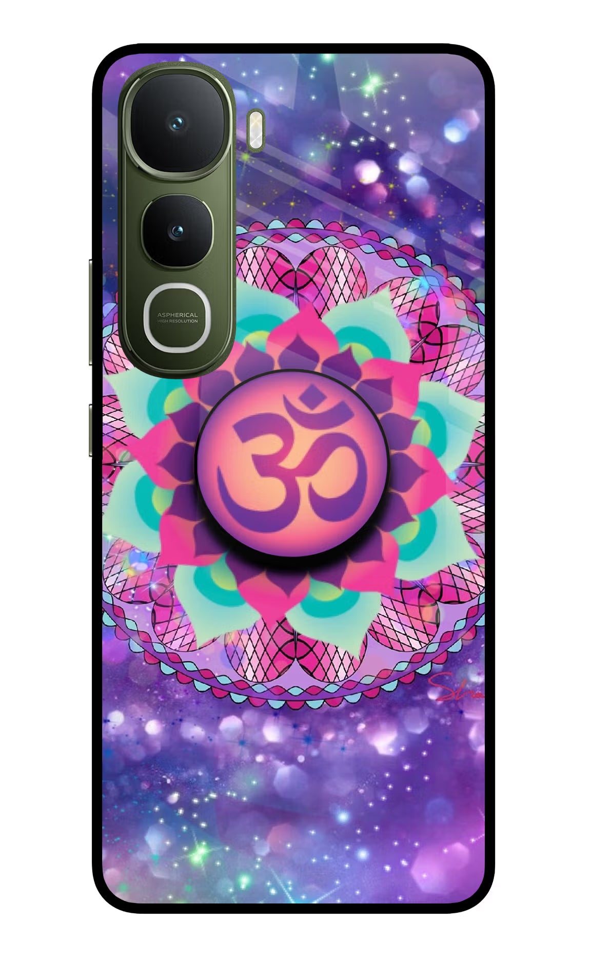 Om Purple Vivo Y400 5G Pop Case by Casekaro