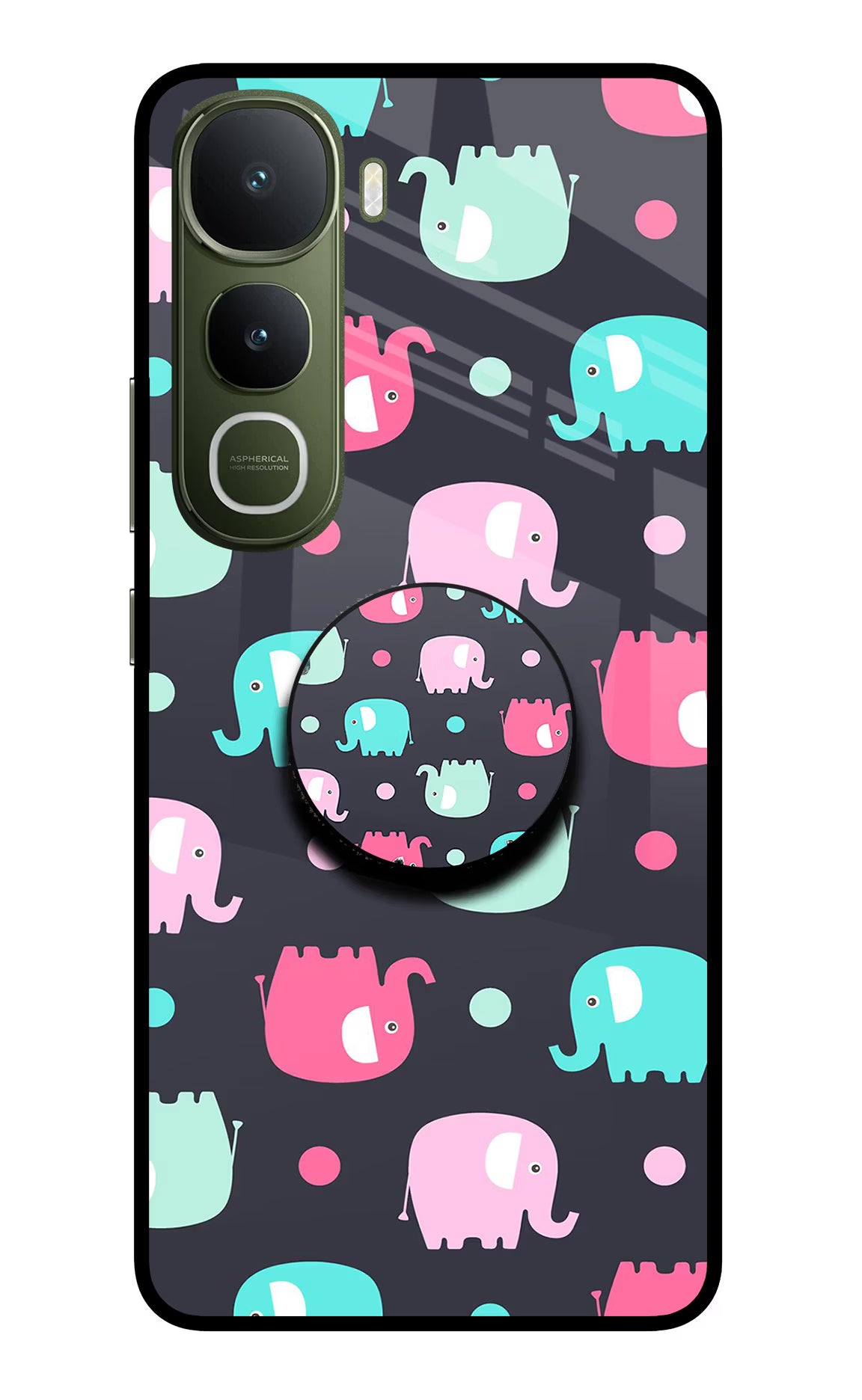 Baby Elephants Vivo Y400 5G Pop Case by Casekaro