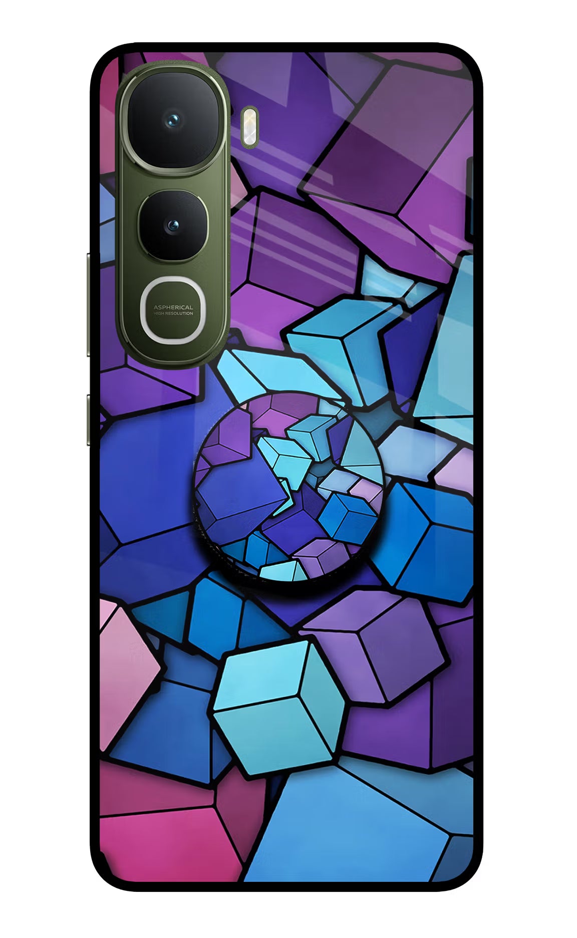 Cubic Abstract Vivo Y400 5G Pop Case by Casekaro