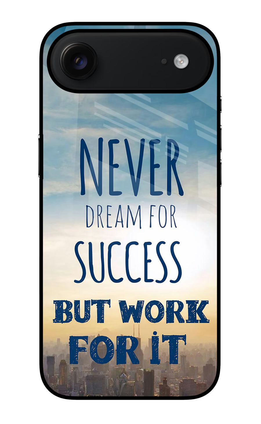 Never Dream For Success But Work For It iPhone Air Back Cover, Glass case