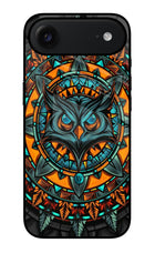 Angry Owl Art iPhone Air Glass Case Back Cover by Casekaro