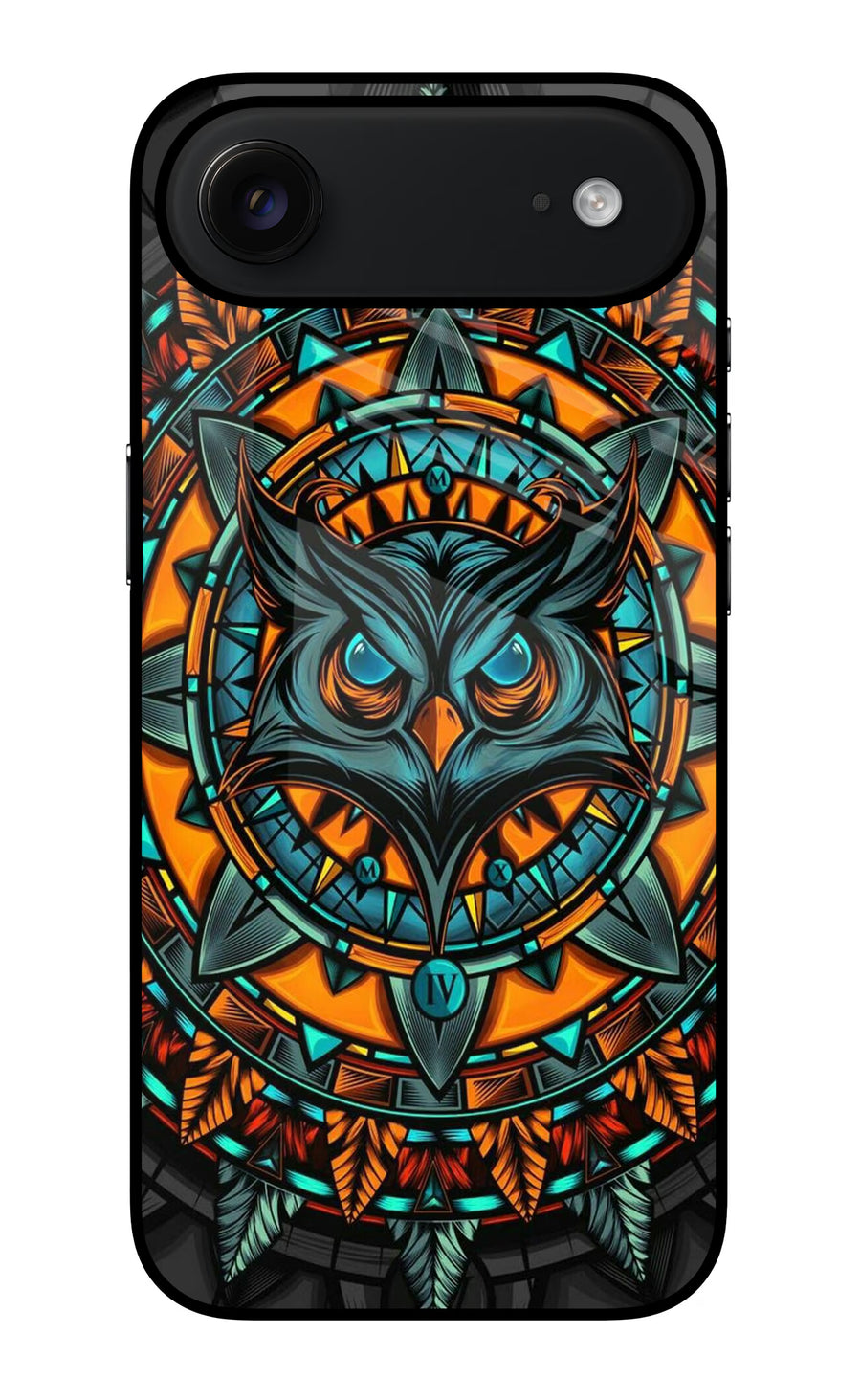 Angry Owl Art iPhone Air Back Cover, Glass case