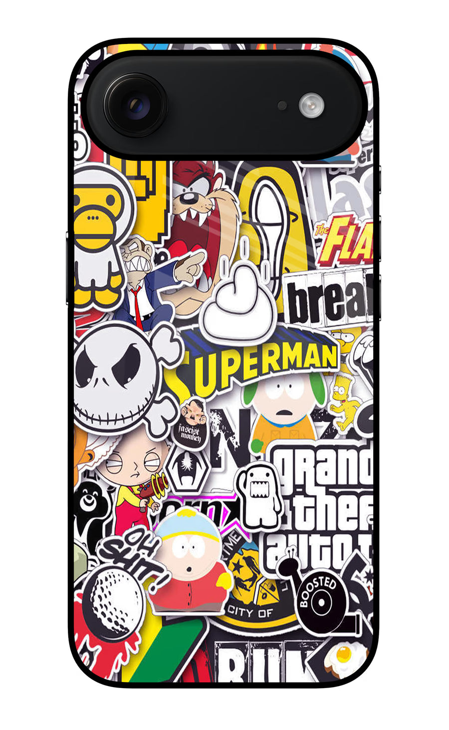 Sticker Bomb iPhone Air Back Cover, Glass case