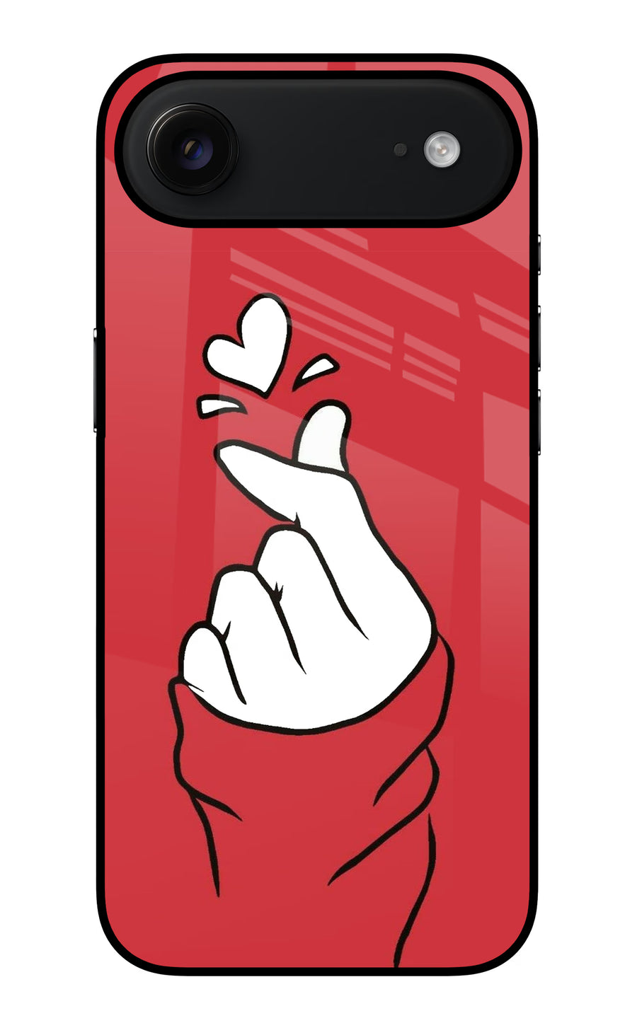 Korean Love Sign iPhone Air Back Cover, Glass case