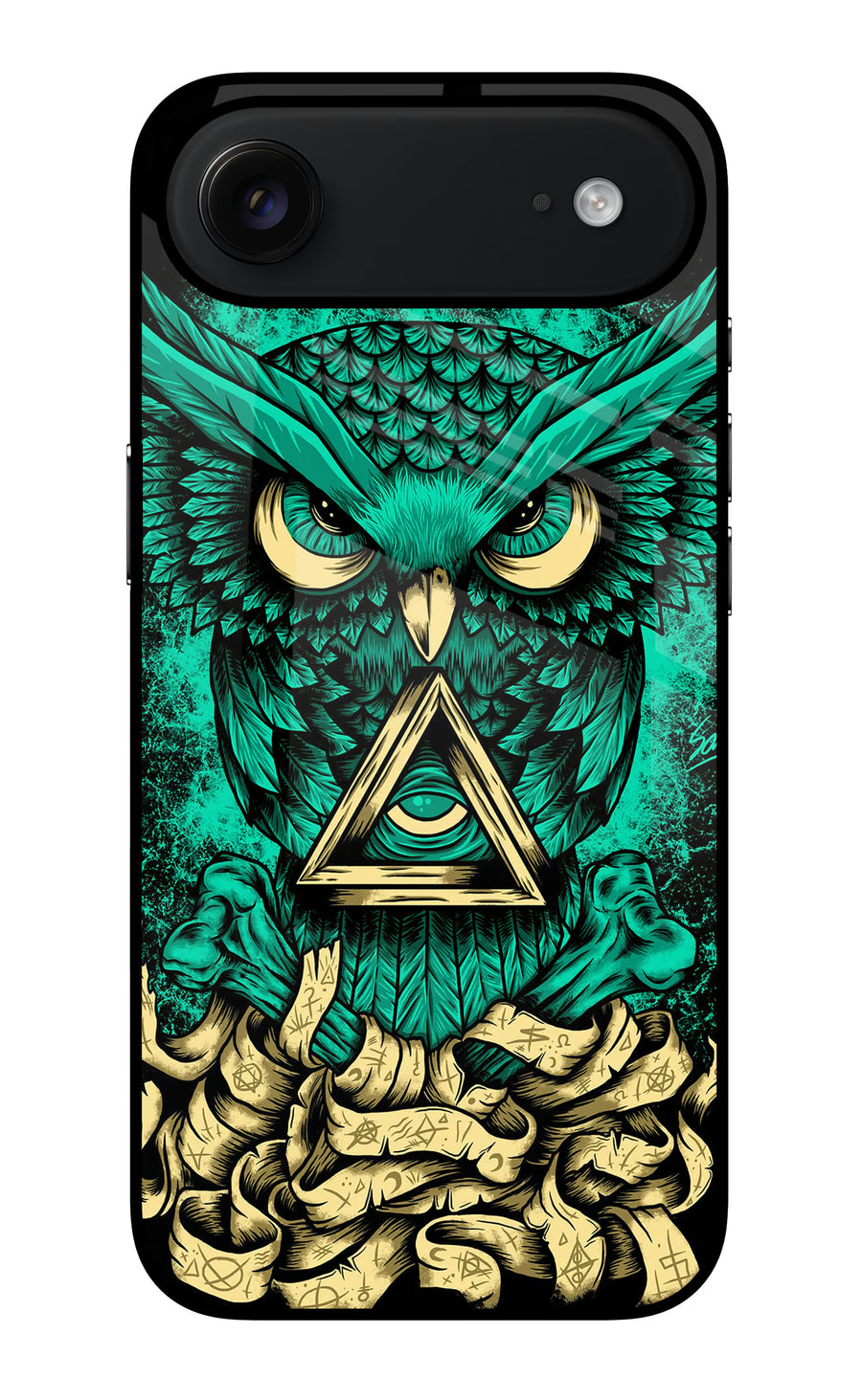 Green Owl iPhone Air Back Cover, Glass case