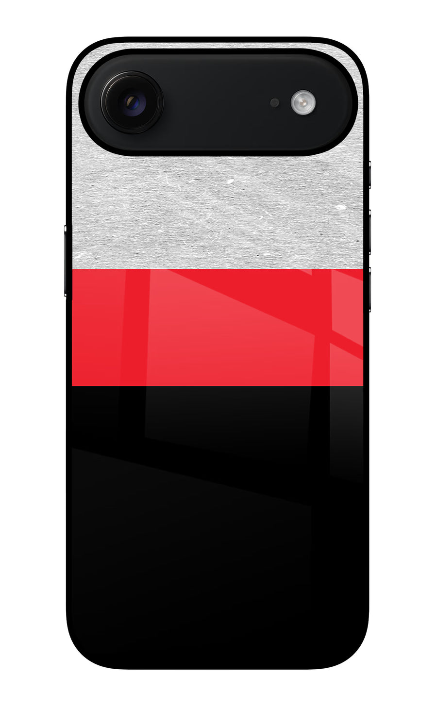 Tri Color Pattern iPhone Air Back Cover, Glass case