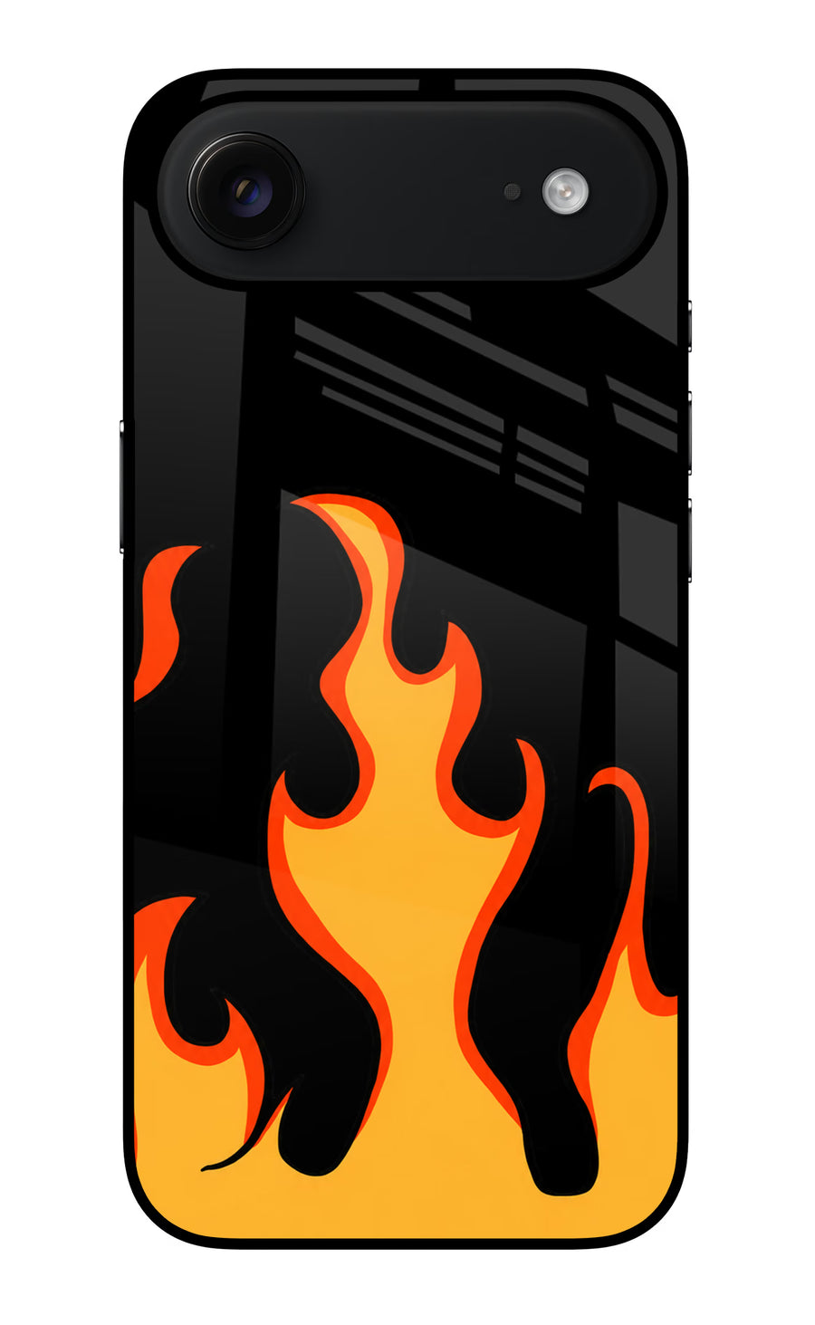Fired Up – Black iPhone Air Back Cover, Glass case
