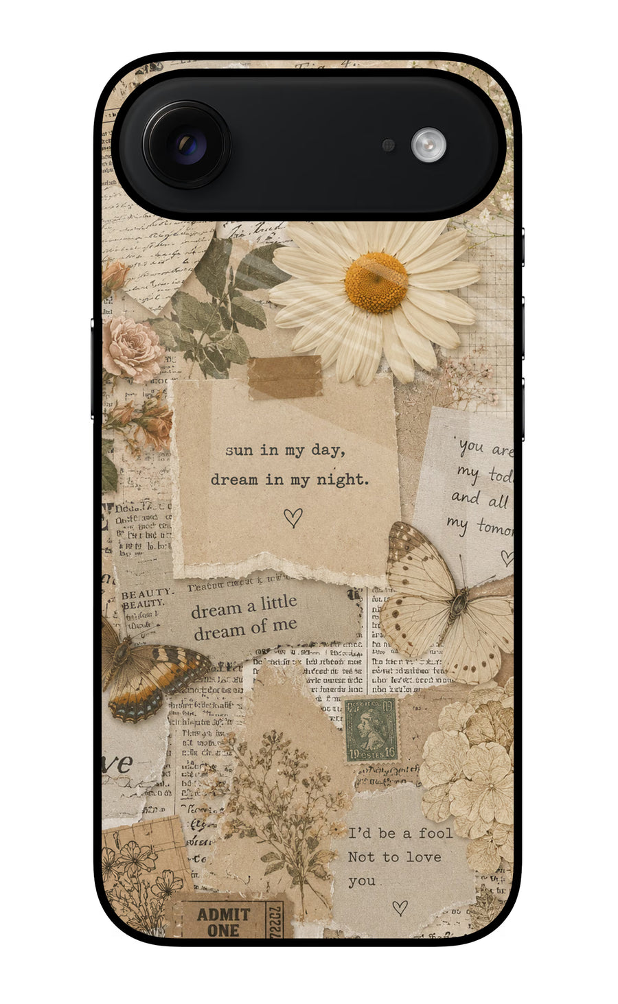 Vintage case iPhone Air Back Cover, Glass case