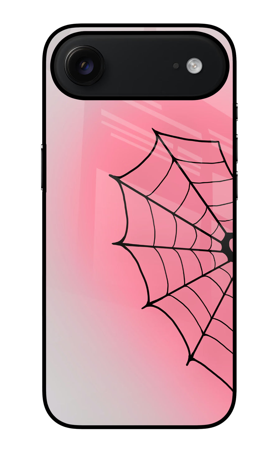 Pink Web iPhone Air Back Cover, Glass case