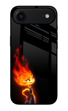 Ember Flame iPhone Air Glass Case Back Cover by Casekaro