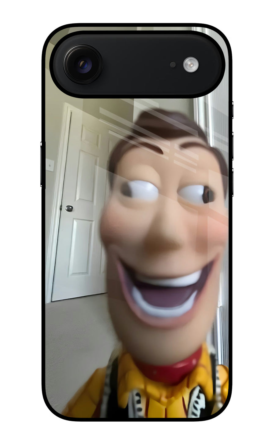 Side Eye Woody iPhone Air Back Cover, Glass case
