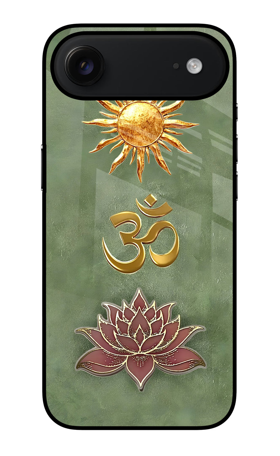 Om & Lotus iPhone Air Back Cover, Glass case
