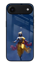 Cosmic Krishna iPhone Air Glass Case Back Cover by Casekaro