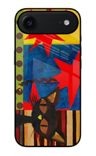 Pop Cat iPhone Air Glass Case Back Cover by Casekaro