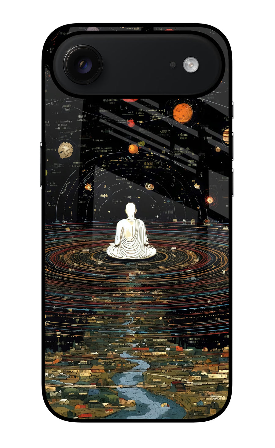 Space Monk iPhone Air Back Cover, Glass case