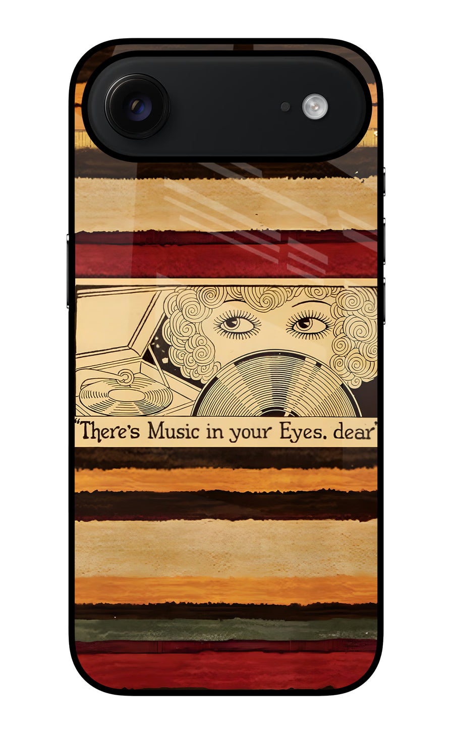 Vinyl Stripes iPhone Air Back Cover, Glass case