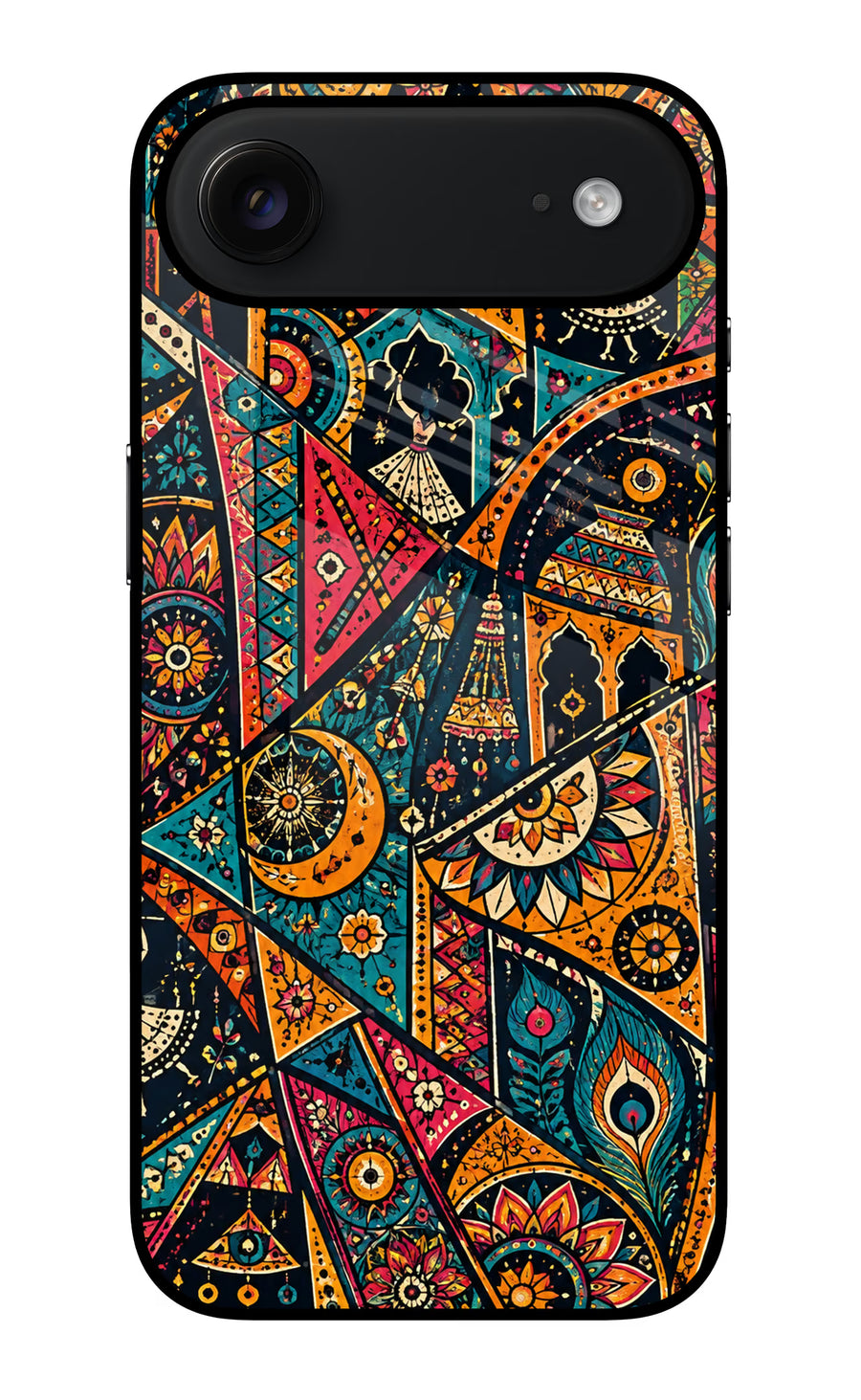 Folk Print iPhone Air Back Cover, Glass case