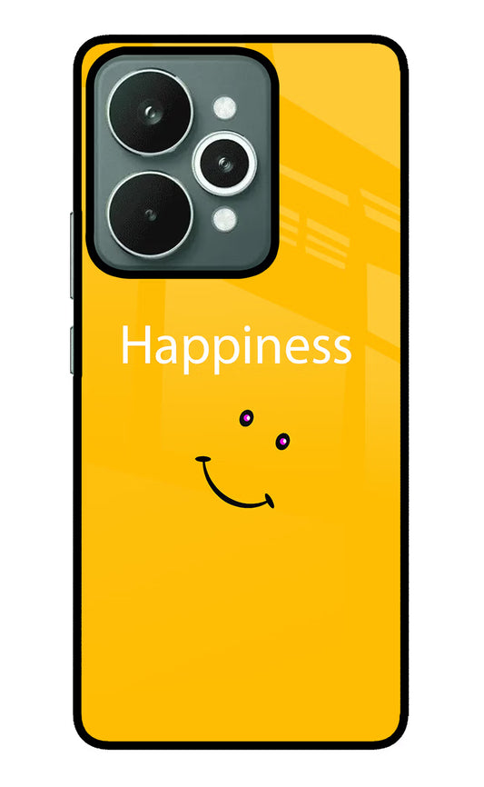 Happiness With Smiley Realme 15 Glass Case