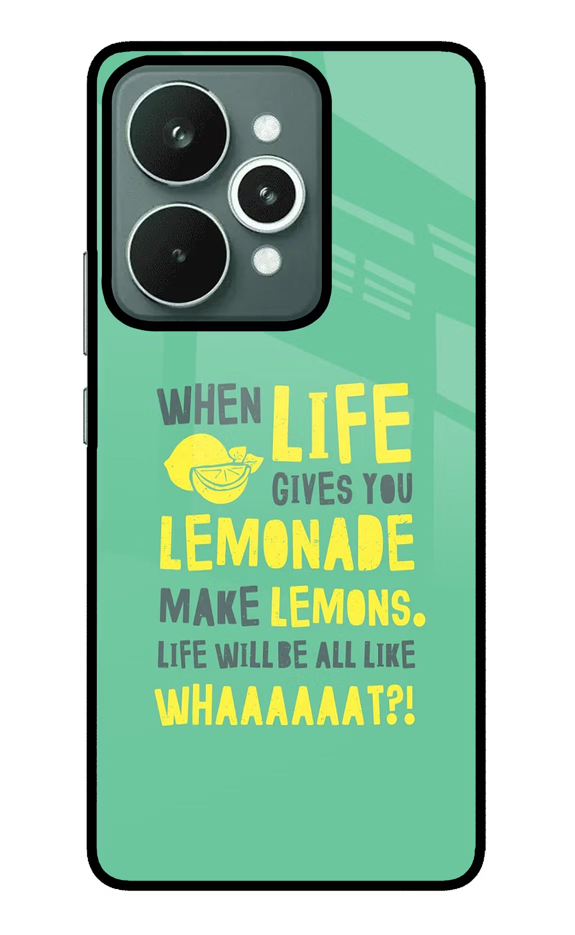Quote Realme 15 Glass Case