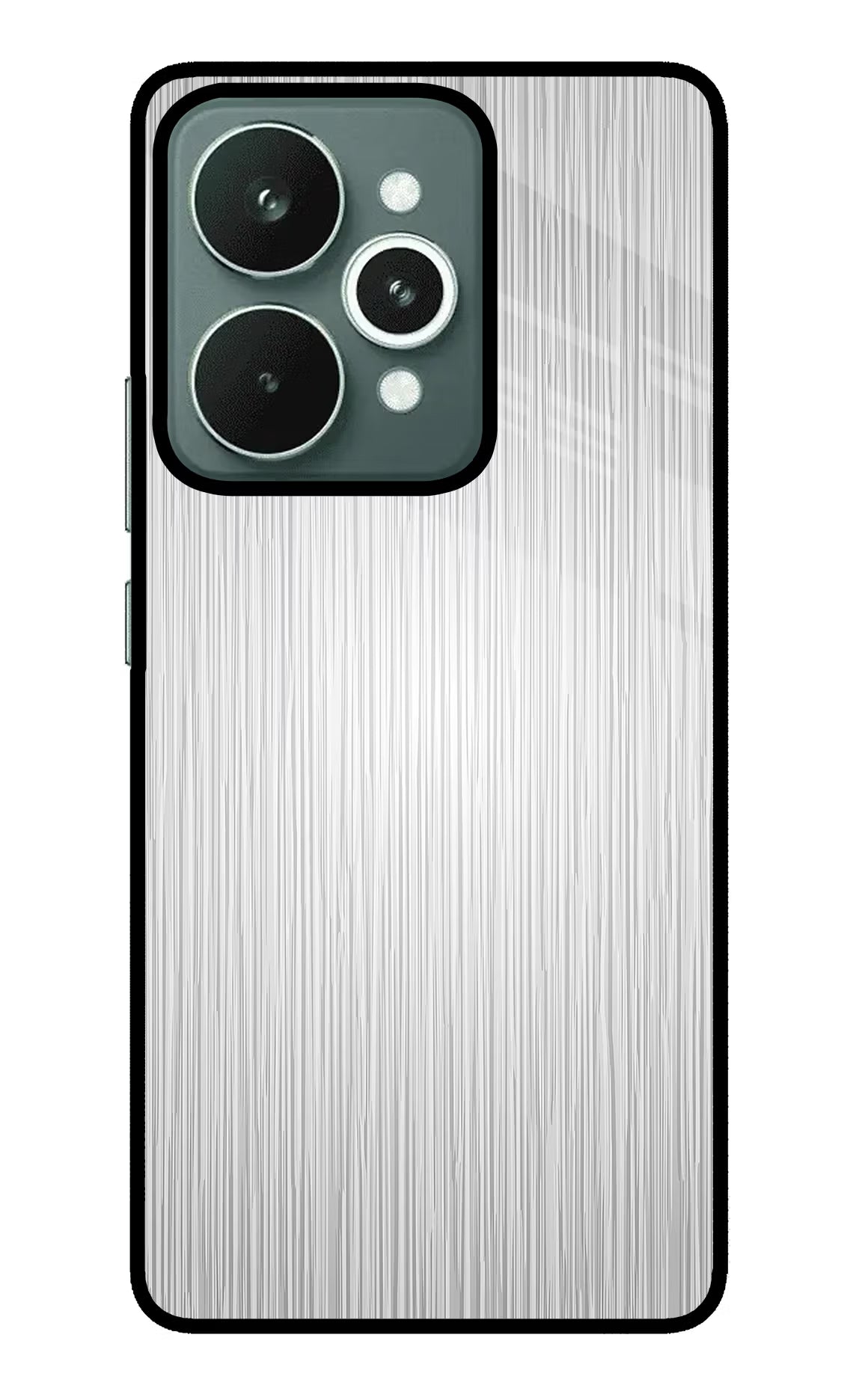 Wooden Grey Texture Realme 15 Glass Case Back Cover by Casekaro