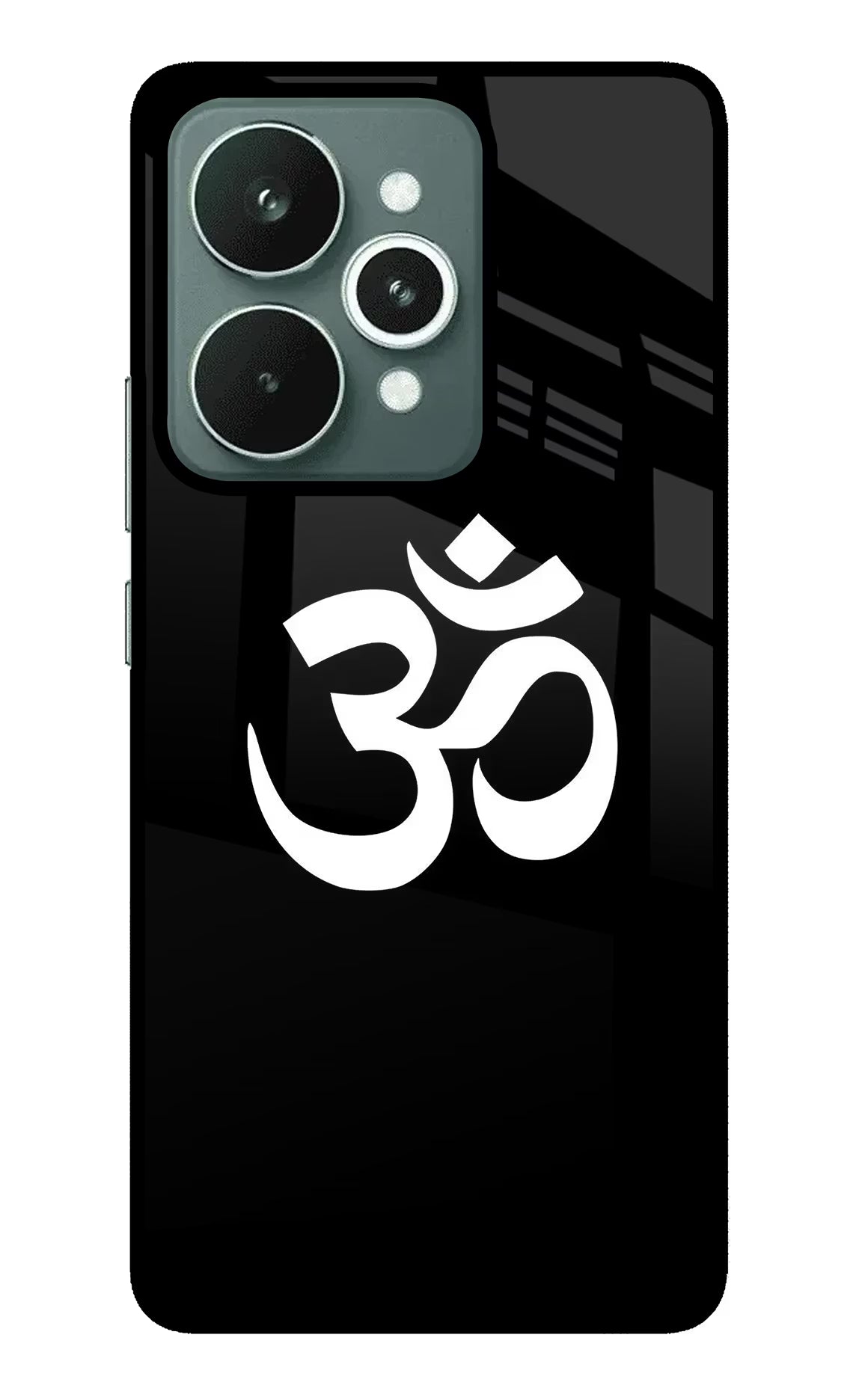 Om Realme 15 Glass Case Back Cover by Casekaro