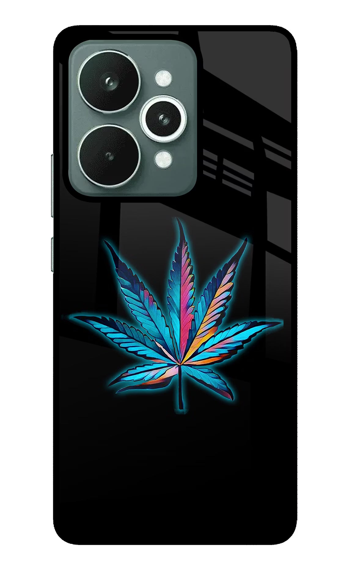 Weed Realme 15 Glass Case Back Cover by Casekaro